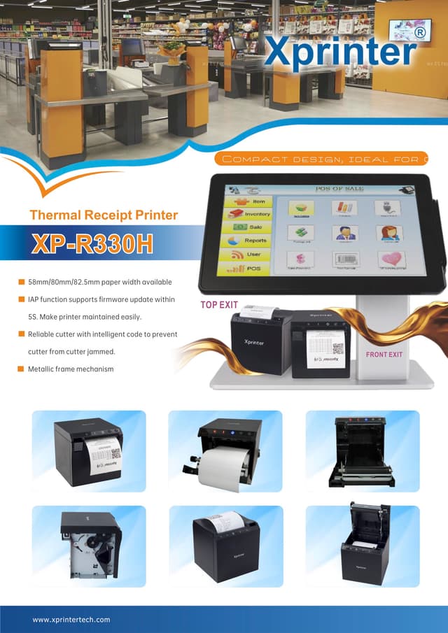 XPrinter XP-R330H Thermal Receipt Printer — WiFi + USB