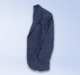 Designer Skinny Suit Jacket photographed on a plain background