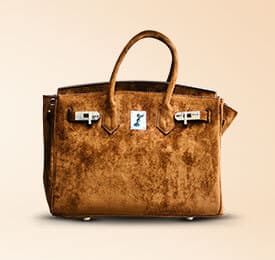 Forever New Stylish Baguette Bag In Chocolate photographed on a plain background
