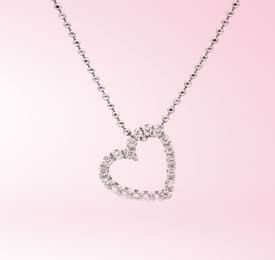 Rose Necklace – 925 Sterling Silver photographed on a plain background