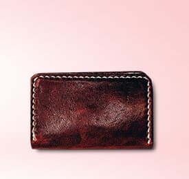 Tyler Brown Leather Wallet photographed on a plain background