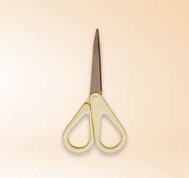 Stainless Steel Office Scissors photographed on a plain background